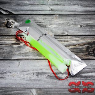 Светящиеся палочка «GLOW STICK» 15 см. зелёный (ХИС) в фольге